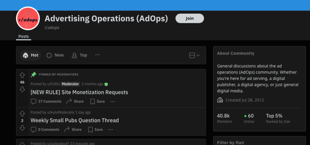 AdOps Revolution: Descubra as Estratégias de Sucesso na Publicidade nessa comunidade do Reddit